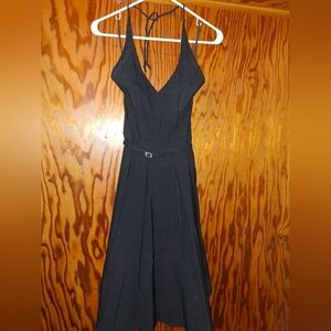La Chateau Black Dress with Belt